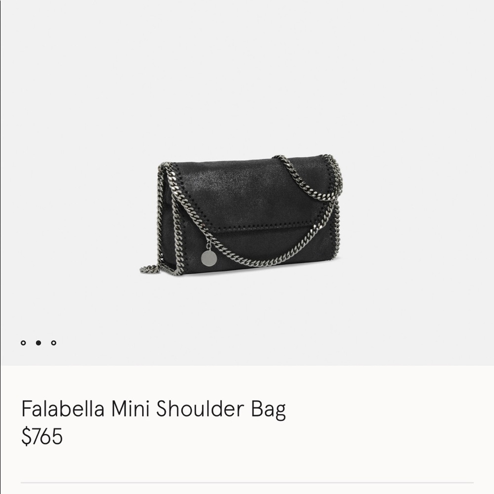 Metallic Black Stella McCartney Bag- Like New